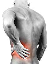 Backache, pain in back, middle back, lower back, upper back, lumbago. Treatment and cure of back pain.
